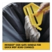 Invader Fiberglass Side-Gate Wet-Mop Handle, 60", Gray/Yello