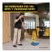 Invader Fiberglass Side-Gate Wet-Mop Handle, 60", Gray/Yello