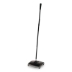 Floor And Carpet Sweeper, 44" Handle, Black/gray