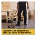 Floor And Carpet Sweeper, 44" Handle, Black/gray
