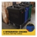 Slim Jim Plastic Recycling Container with Venting Channels,