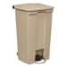 Legacy Step-On Receptacle, 23 gal, Polyethylene, Beige