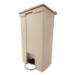 Legacy Step-On Receptacle, 23 gal, Polyethylene, Beige