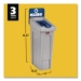 Slim Jim Recycling Station Kit, 1-Stream Mixed Recycling, 23