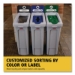 Slim Jim Recycling Station Kit, 1-Stream Mixed Recycling, 23