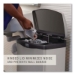 Slim Jim Stainless Steel Step-On Container, Front Step Style
