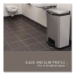 Slim Jim Stainless Steel Step-On Container, Front Step Style