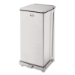 Defenders Heavy-Duty Steel Step Can, 13 gal, Steel, Stainles