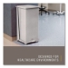 Defenders Heavy-Duty Steel Step Can, 13 gal, Steel, Stainles