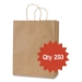 Get Reddi Paper Bags, Pixie Size, 60# Basis Weight, Twisted