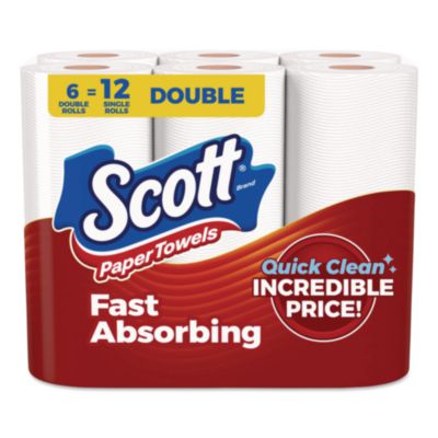 Choose-A-Sheet Kitchen Roll Paper Towels, Double Roll, 1-Ply