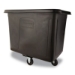 Cube Truck, 119.7 gal, 500 lb Capacity, Plastic/Metal, Black