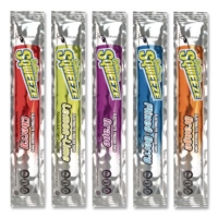 Sqweeze Freeze Pops, Assorted Flavors, 3 Oz Packets, 150/car