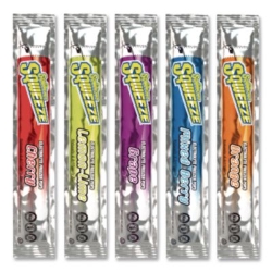 Sqweeze Freeze Pops, Assorted Flavors, 3 Oz Packets, 150/car