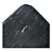 Cushion-Step Marbleized Rubber Mat, Rectangular, Black Smoot