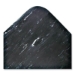 Cushion-Step Marbleized Rubber Mat, Rectangular, Black Smoot