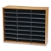 Literature Organizer, 24 Letter Compartments, 29 x 11.88 x 2