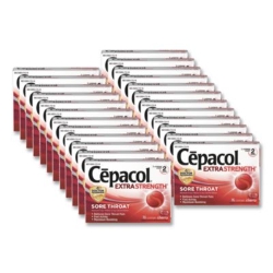 Extra Strength Sore Throat Lozenges, Cherry, 16/Box, 24 Boxe