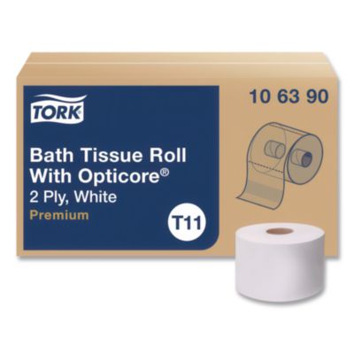 Premium Bath Tissue Roll with OptiCore, Septic Safe, 2-Ply,