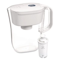Small 6-Cup Water Filter Pitcher with 1 Standard Filter, Den