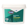 CloroxPro Disinfecting Wipes, 1-Ply, 7 x 8, Fresh Scent, Whi