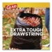 Guaranteed Strong Large Drawstring Trash Bags, Three-Ply, 30