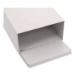 Feminine Hygiene Product Waste Receptacle, Metal, White