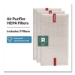 Allergen Remover Replacement HEPA Filters, 6.75 x 10.3, 3/Pa