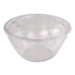 PLA Salad Bowl Lids, 6.8" dia x 0.8" h, Clear, Plastic, 600/