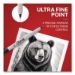 Ultra Fine Tip Permanent Marker, Ultra-Fine Bullet Tip, Blac
