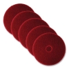 Low-Speed Buffer Floor Pads 5100, 20" Diameter, Red, 5/carto