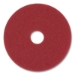 Low-Speed Buffer Floor Pads 5100, 14" Diameter, Red, 5/carto