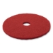 Low-Speed Buffer Floor Pads 5100, 14" Diameter, Red, 5/carto