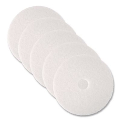 Low-Speed Super Polishing Floor Pads 4100, 20" Diameter, Whi