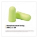 E-A-Rsoft Yellow Neons Soft Foam Earplugs, 33 dB NRR, One Si