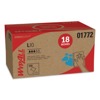 L10 SANI-PREP Dairy Towels, POP-UP Box, 1-Ply,  9 x 10.5, Wh
