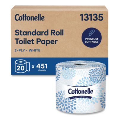 Two-Ply Bathroom Tissue, Septic Safe, White, 451 Sheets/Roll