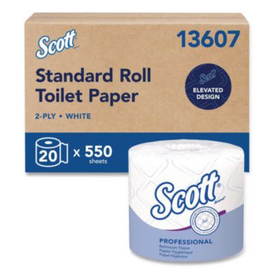 Essential Standard Roll Bathroom Tissue for Business, Septic