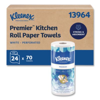 Premiere Kitchen Roll Towels, 1-Ply, 11 x 9.4, White, 70/Rol
