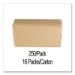 Singlefold Paper Towels, 9 x 9.45, Natural, 250/Pack, 16 Pac