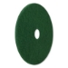 Scrubbing Pads, 17" Diameter, Green, 5/carton