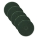 Scrubbing Pads, 17" Diameter, Green, 5/carton