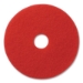 Buffing Pad, 16" Diameter, Red, 5/Carton