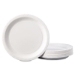 Coated Paper Dinnerware, Plate, 9" Dia, White, 50/pack, 10 P