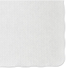 Placemats, Knurl Embossed Surface, Scalloped Edges, 13.5" x