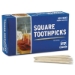 Square Wood Toothpicks, 2.75", Natural, 800/box, 24 Boxes/ca