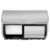 Compact Coreless Side-by-Side Double Roll Tissue Dispenser,