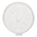 Lift n' Lock Plastic Hot Cup Lids, With Straw Slot, Fits 10