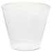 Comet Plastic Tumbler, Squat, 5 oz, Clear, 50/Pack, 20 Packs