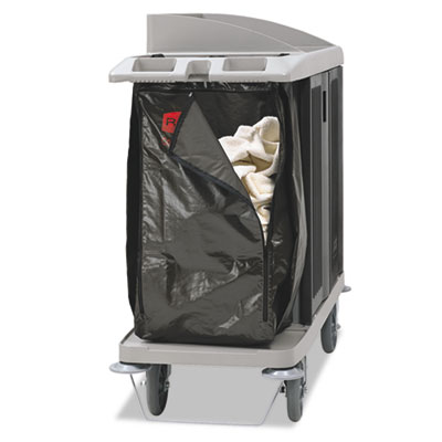 Zippered Vinyl Cleaning Cart Bag for Rubbermaid Commercial 6